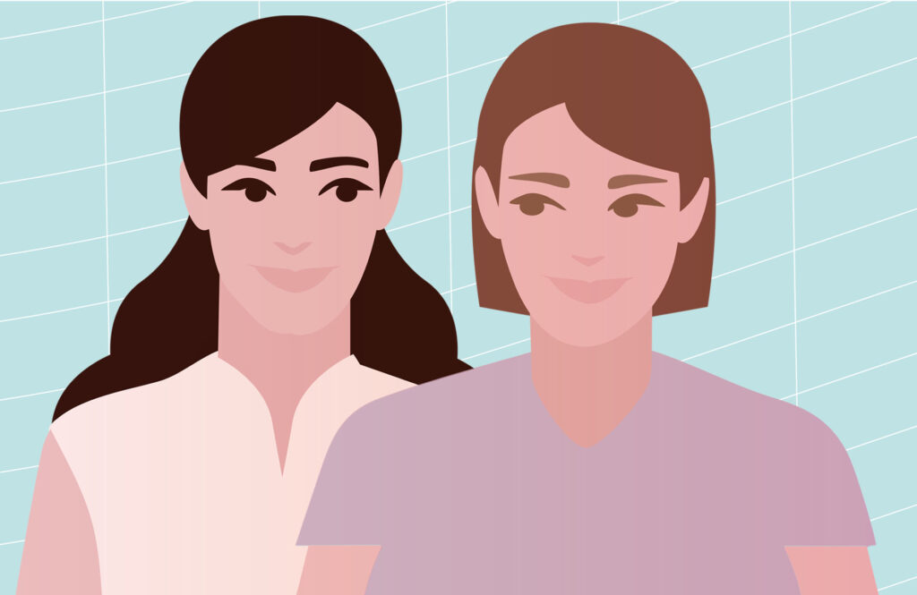 casais de mulheres